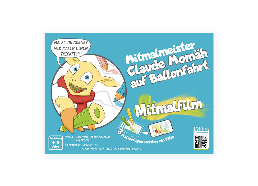 Mitmalmeister Claude Momäh auf Ballonfahrt