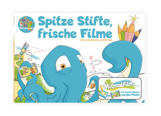 Spitze Stifte, frische Filme – Mitmalfilm Malbuch